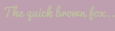 Image with Font Color BDBD9F and Background Color BD9FAE